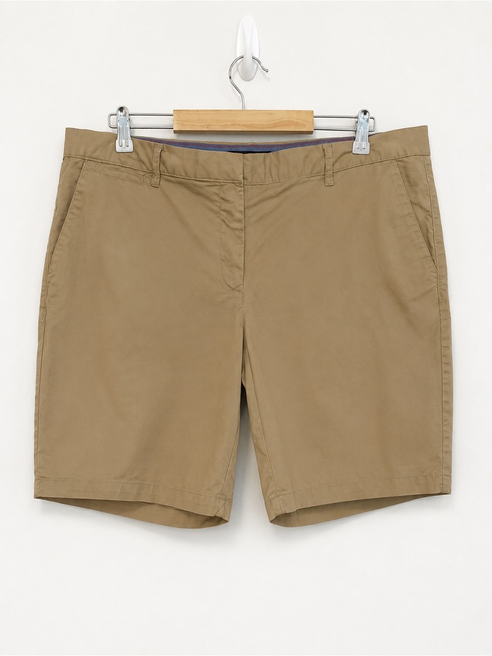 Nautica Jeans Khaki Bermuda Shorts Women’s Size 16 Casual Cotton Chino Shorts